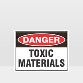 Custom Gate Signs,Danger Toxic Materials Sign